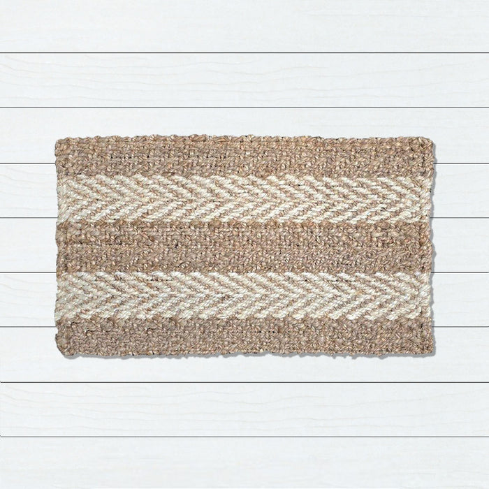 Stripes 2 Tone Jute Doormat, 50x80cm