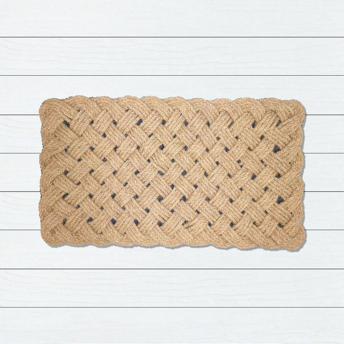 Criss Cross Coir Rope Doormat, 60x120cm