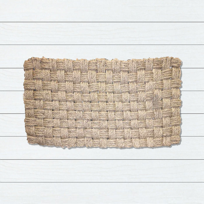 Basket Weave Coir Rope Doormat, 60x120cm