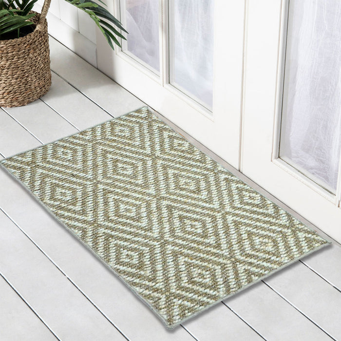 Diamond Latex Sisal 2T Nat Doormat, 60x90cm