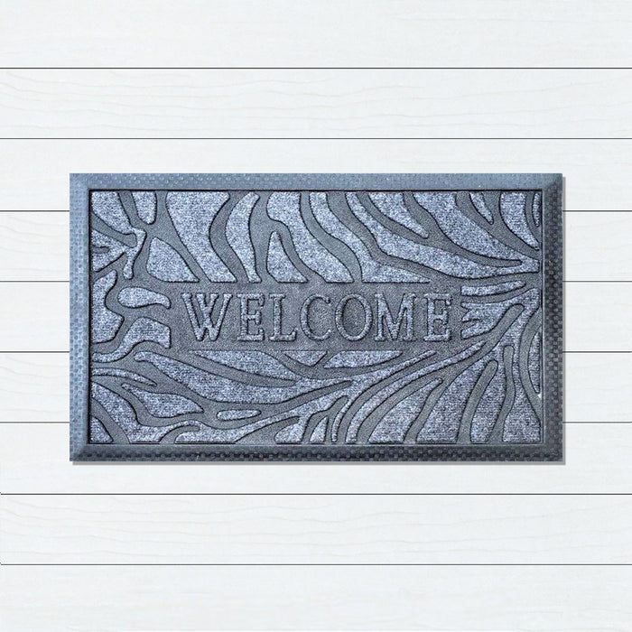 Welcome Zebra Marine Carpet Mat, 40x60cm