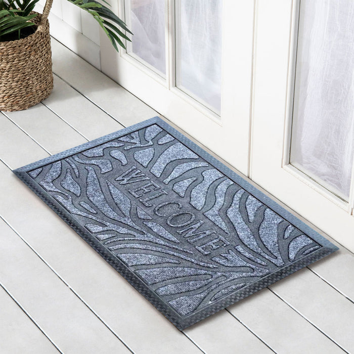 Welcome Zebra Marine Carpet Mat, 40x60cm