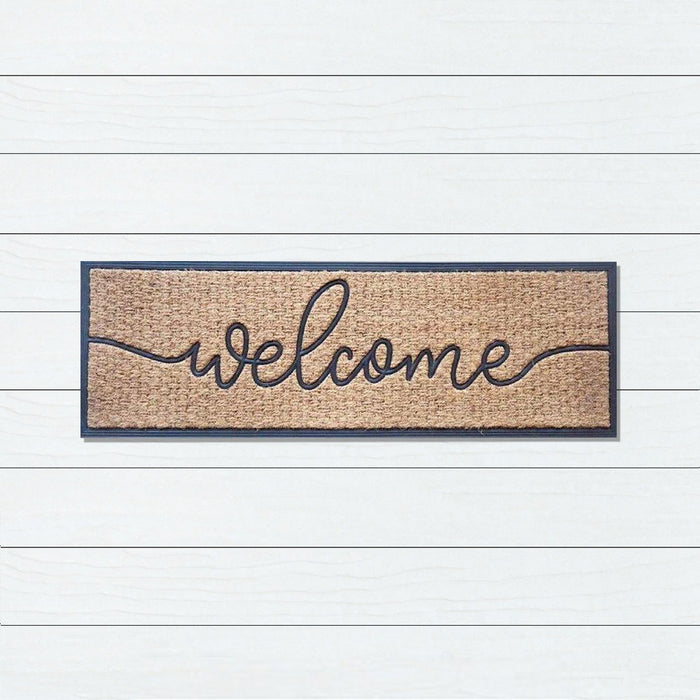 Welcome Rubber, Coir & Yarn Doormat, 40x120cm