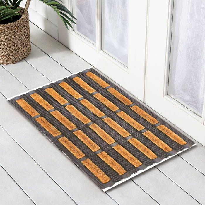 Rubber & Coir Brush Mat 40x60cm