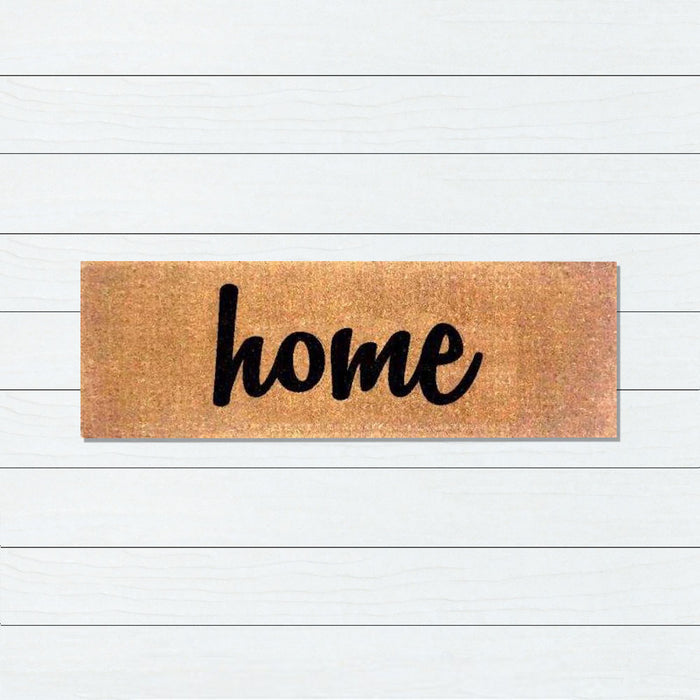 Black Home Premium Coir Doormat, 39x119cm