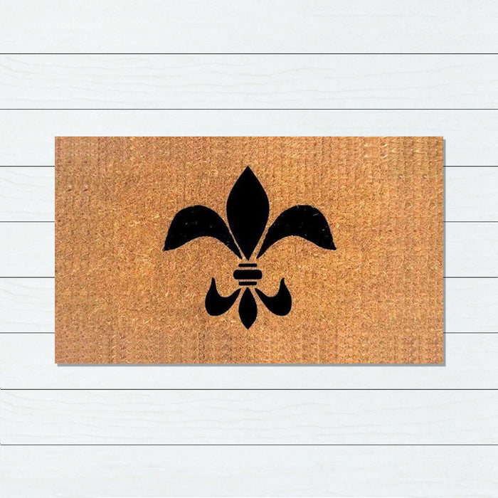 Fleur de Lis Premium Coir Doormat, 50x80cm