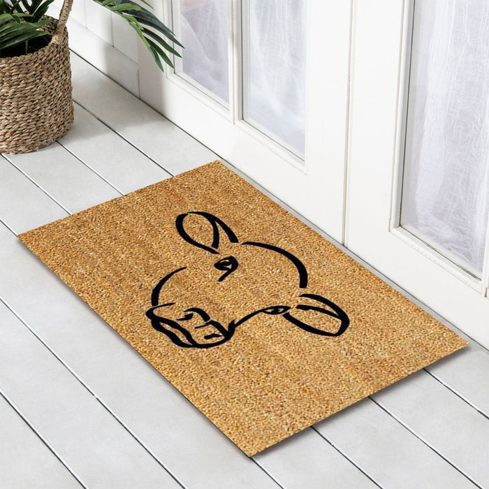 Cow Face Premium Coir Doormat, 50x80cm