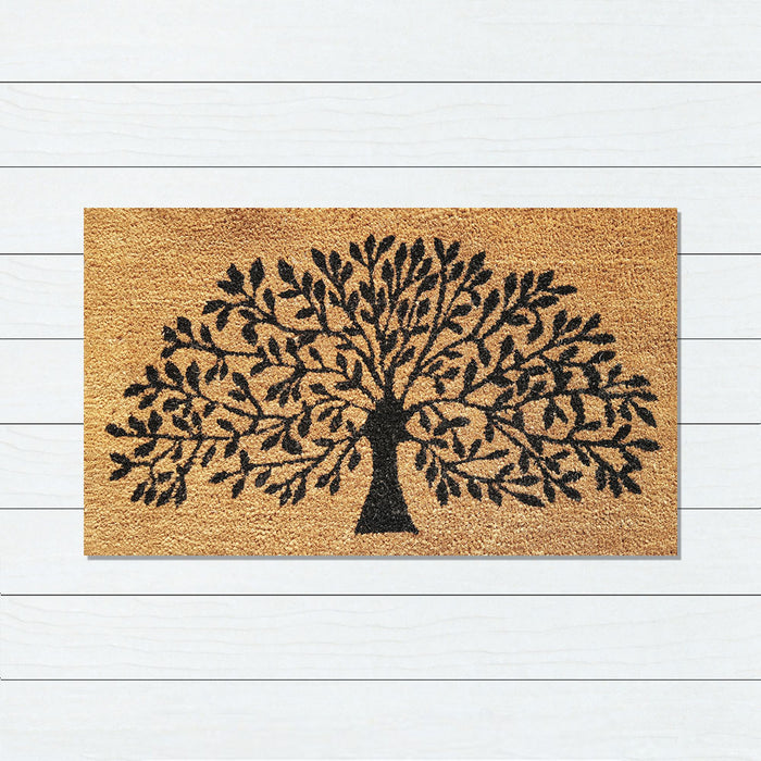 Tree of Life PVC Backed Coir Doormat, 45x75cm