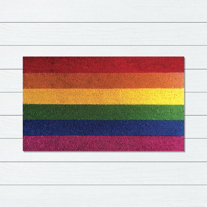 Rainbow PVC Backed Coir Doomat, 45x75cm