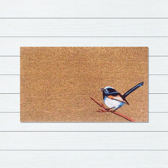 Blue Wren PVC Backed Coir Doomat, 45x75cm