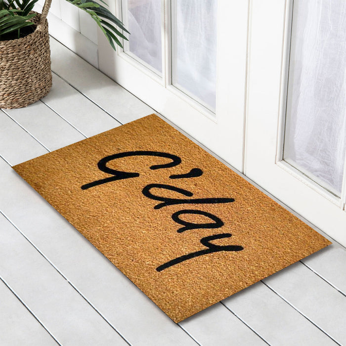 G'day PVC Backed Coir Doormat, 45x75cm