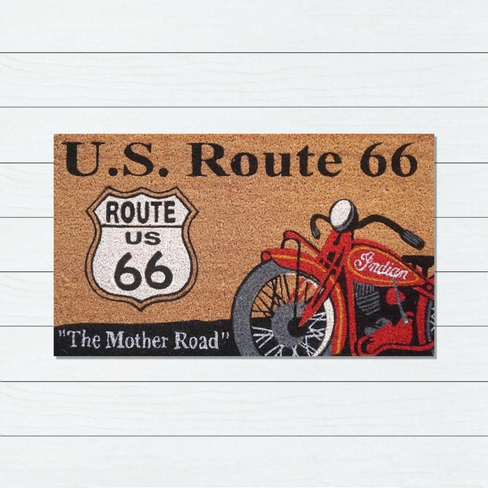 Route 66 Latex-Coir Doormat, 45x75cm