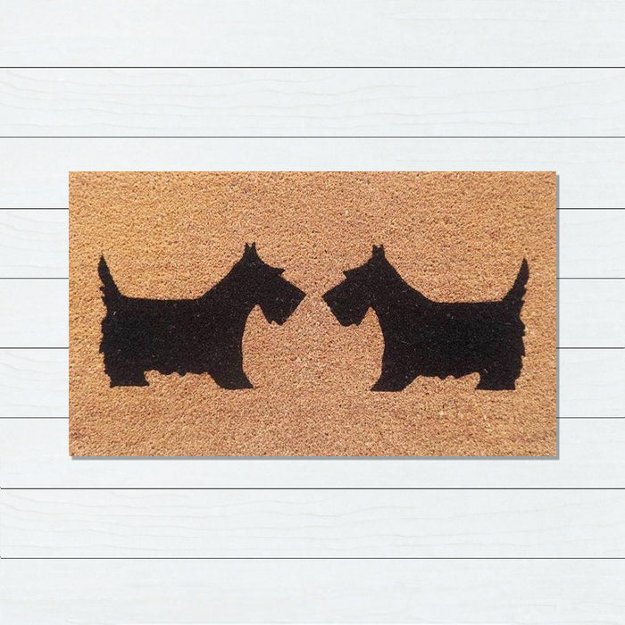 Scotty Dogs Latex-Coir Doormat, 45x75cm