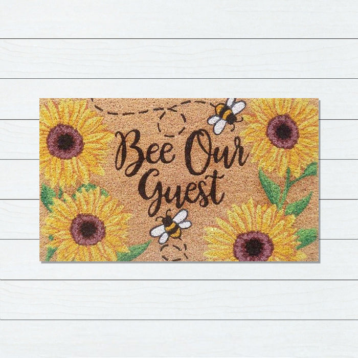 Be Our Guest PVC Backed Coir Doormat, 45x75cm