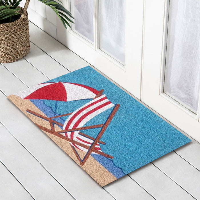 Deck Chair Latex-Coir Doormat, 45x75cm