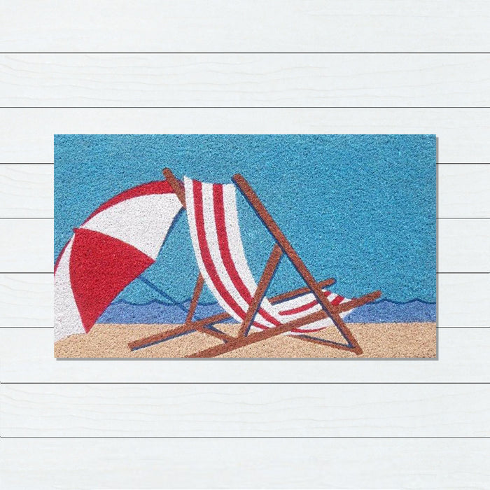 Deck Chair Latex-Coir Doormat, 45x75cm