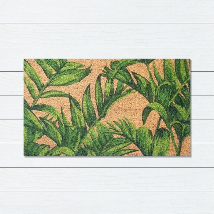 Gr Palm Fond Latex-Coir Doormat, 45x75cm