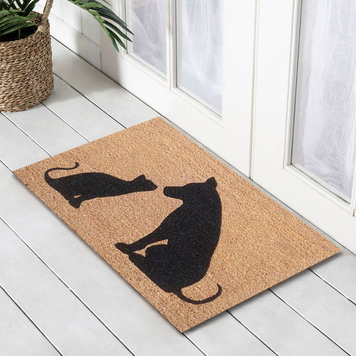 Cat & Dog Latex-Coir Doormat, 45x75cm