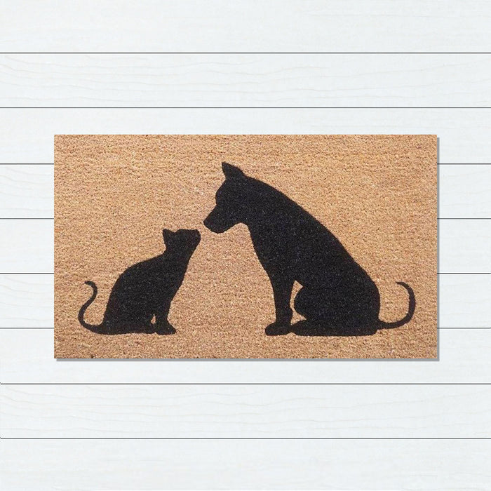 Cat & Dog Latex-Coir Doormat, 45x75cm