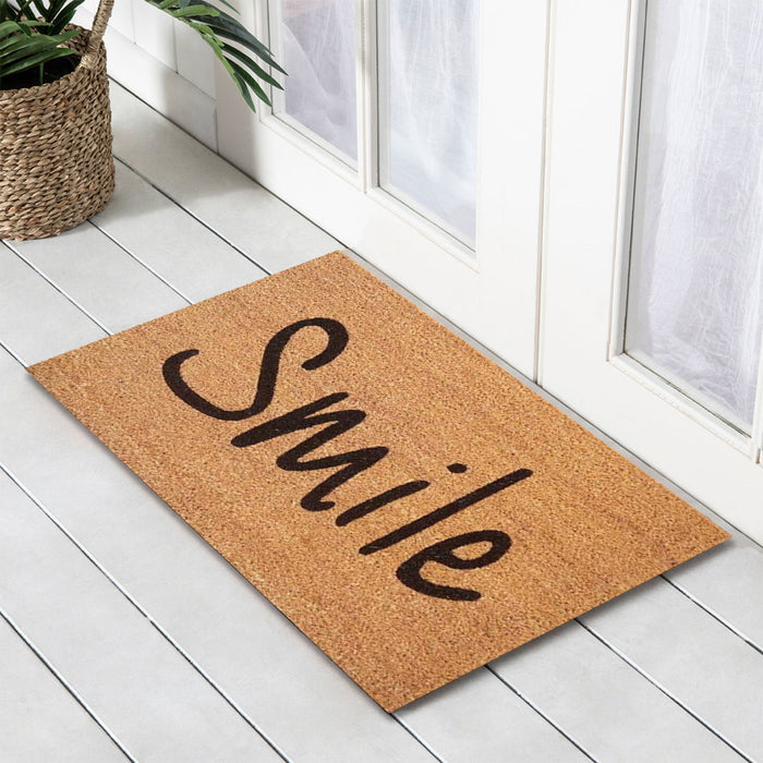 Smile Latex-Coir Doormat, 45x75cm