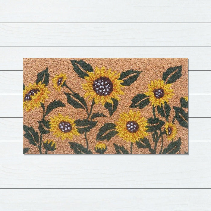 Sunflower Latex-Coir Doormat, 45x75cm