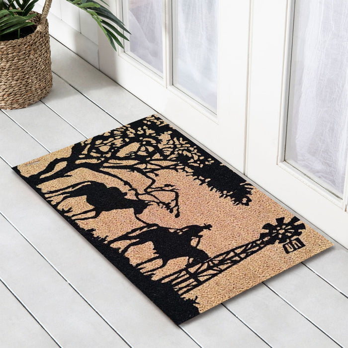 Stockman Latex Coir Doormat, 45x75cm