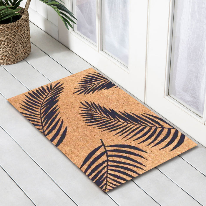 Fern Coir Latex Backed Doormat, 40x60cm