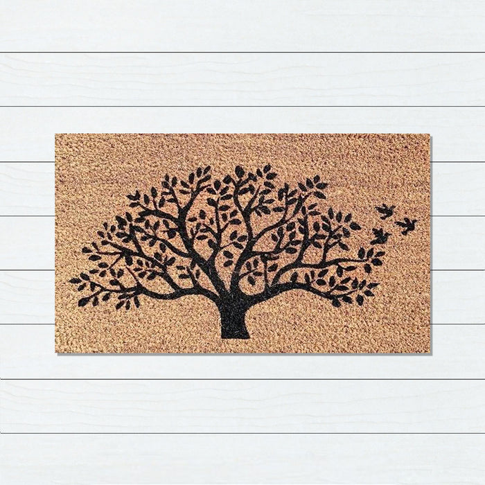 Tree Latex Coir Doormat, 40x55cm