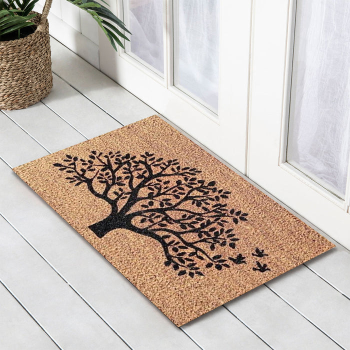 Tree Latex Coir Doormat, 40x55cm