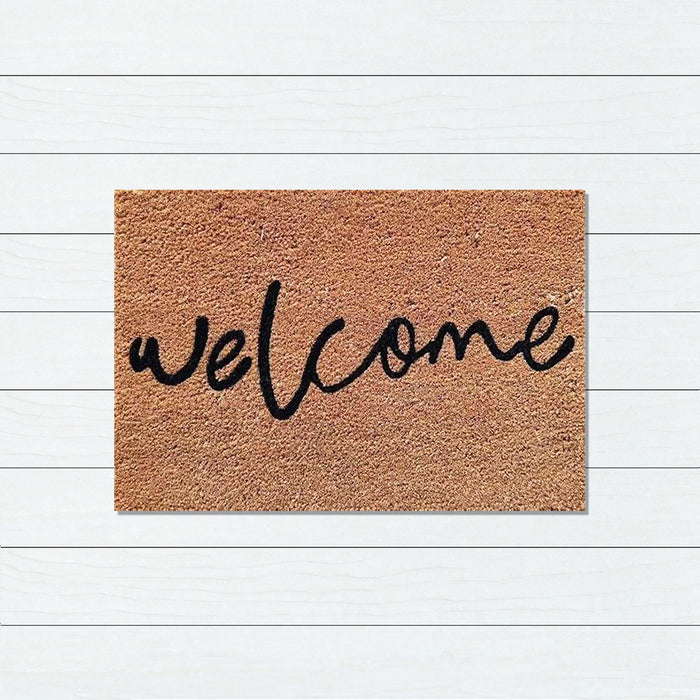 Welcome Latex Coir Doormat, 40x55cm