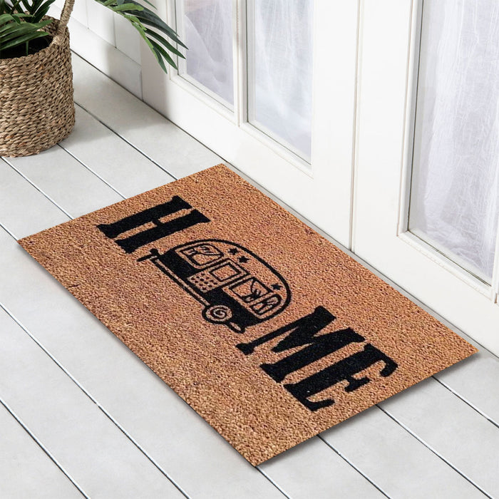 Camper Home Latex Coir Doormat, 40x55cm