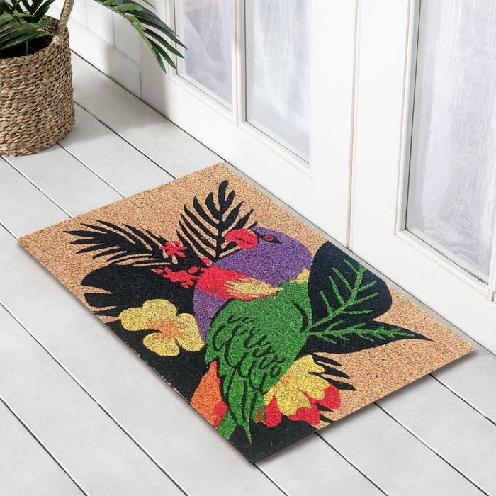 Lorikeet Latex Coir Doormat, 40x55cm