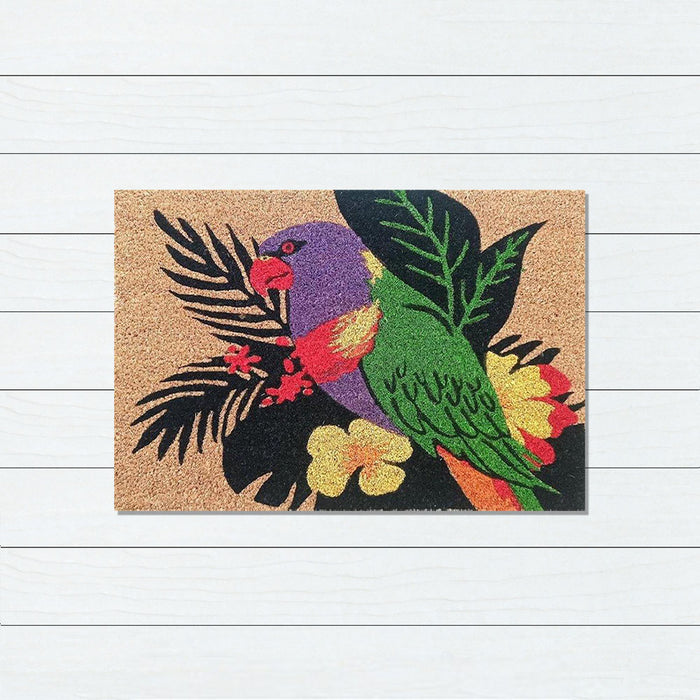 Lorikeet Latex Coir Doormat, 40x55cm