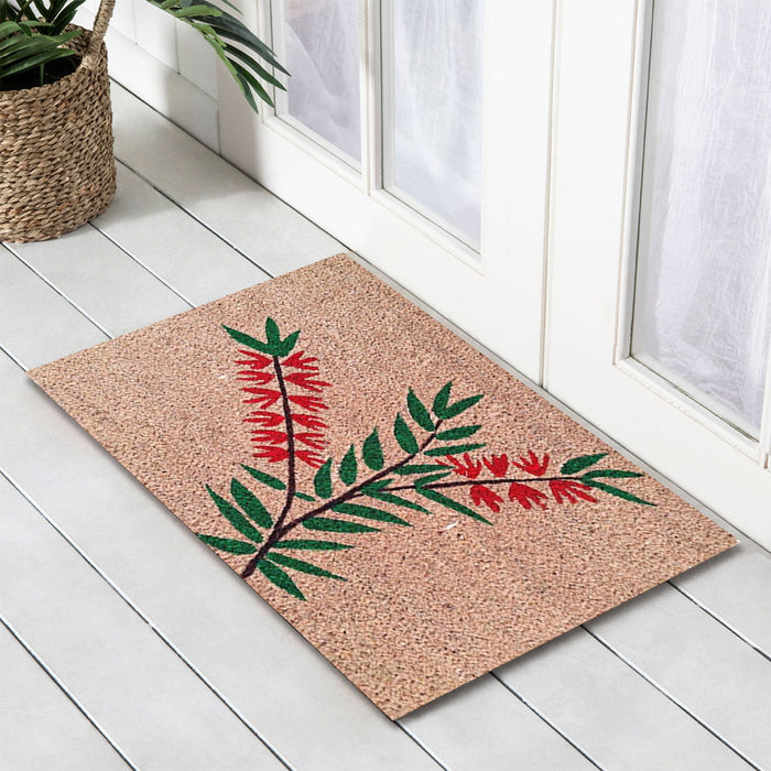 Bottle Brush Latex Coir Doormat, 40x55cm