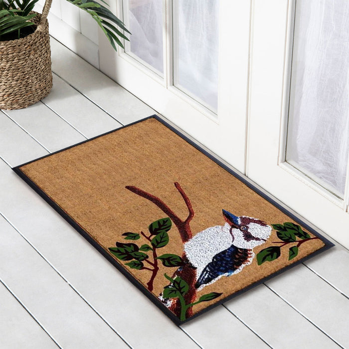 Kookaburra Rubber & Coir Doormat, 76x120cm