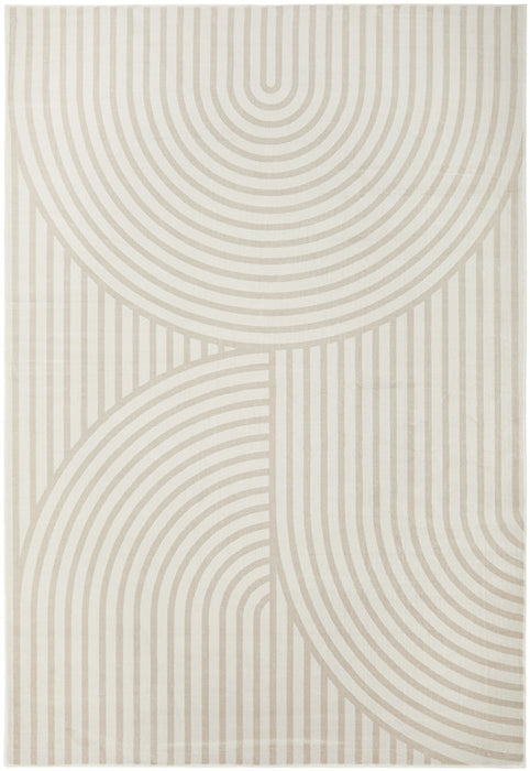 Riviera Jett Natural Washable Rug