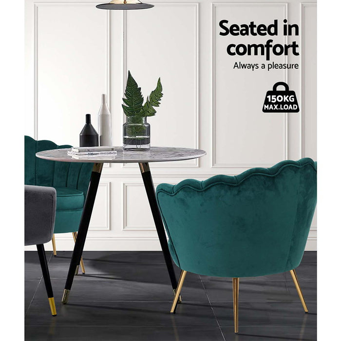 Artemis Armchair Velvet Green Callista