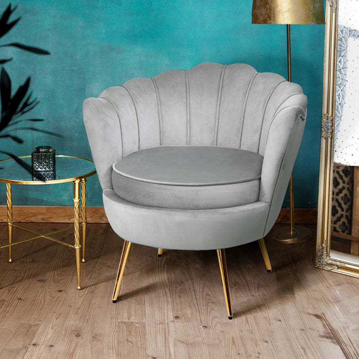 Artemis Armchair Velvet Grey Callista