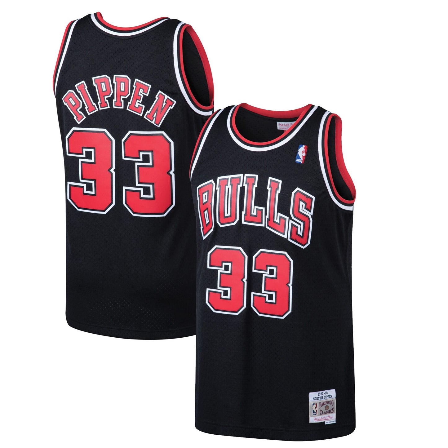 Scottie Pippen Chicago Bulls Mitchell & Ness Hardwood Classics Swingman Jersey - Black