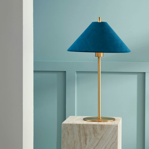 Hadley Table Lamp Blue, Lamps, Ozark Home 