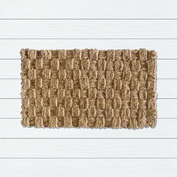 Coir Rope Mat Basket Weave Doormat 50x80cm, Door Mats, Ozark Home 