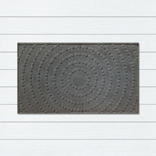 Marine Carpet Grey Circles Doormat 45x75cm, Door Mats, Ozark Home 