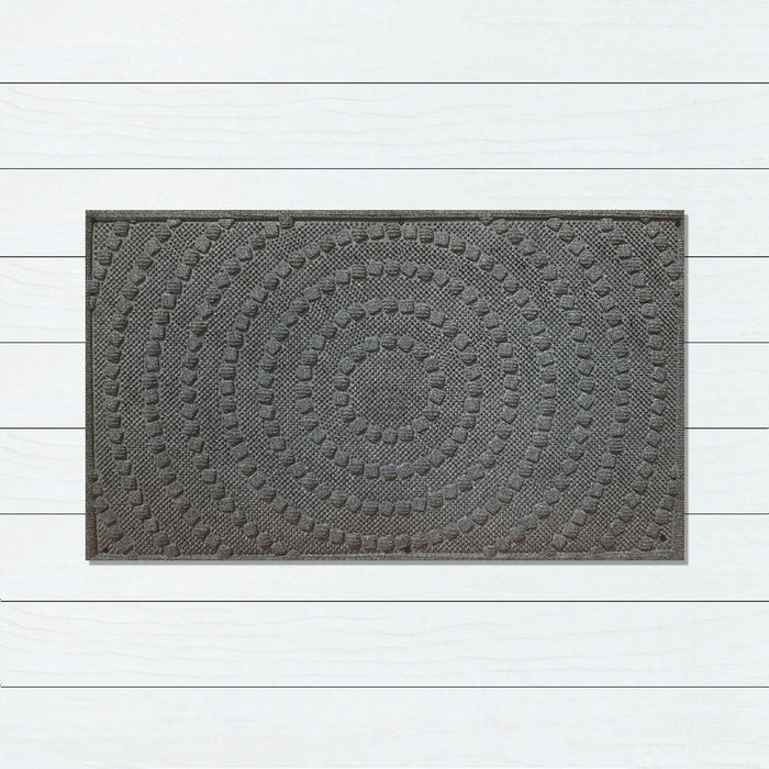 Marine Carpet Grey Circles Doormat 45x75cm, Door Mats, Ozark Home 