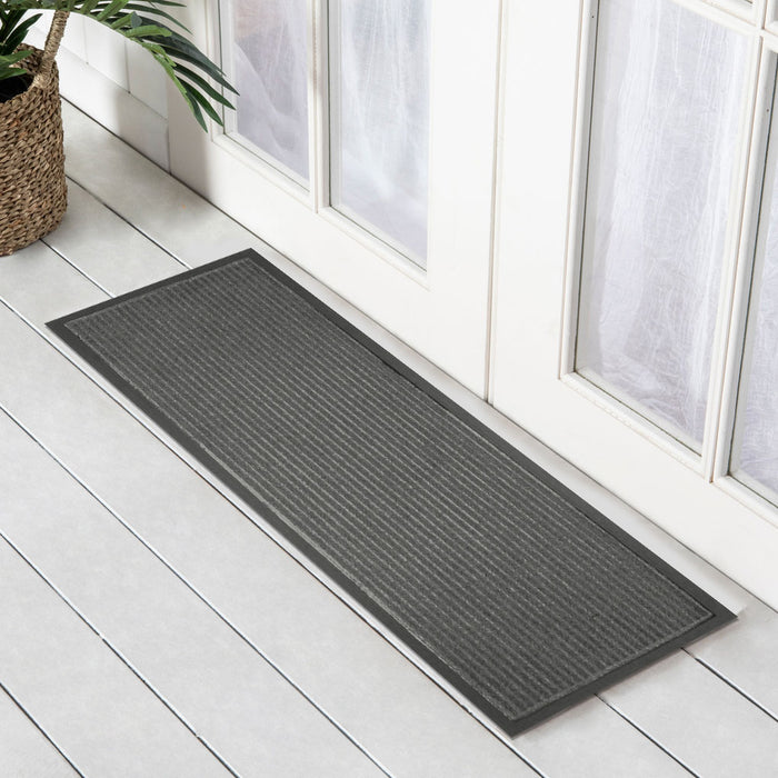 Marine Carpet Charcoal Doormat 40x120cm, Door Mats, Ozark Home 