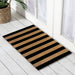 Black Stripes Premium FM2 Doormat 50x80cm, Door Mats, Ozark Home 