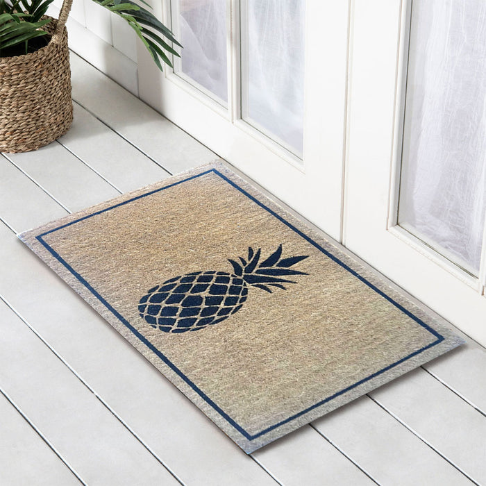 Black Pineapple Premium FM2 Doormat 50x80cm, Door Mats, Ozark Home 