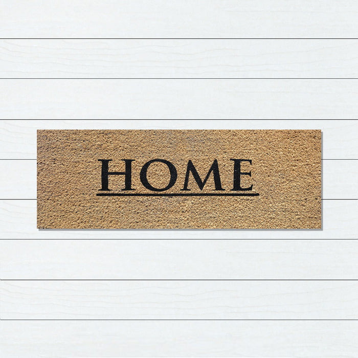 Home PVC Backed Coir Doormat 45x110cm, Door Mats, Ozark Home 