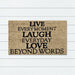 Live Lough PVC Backed Coir Doormat 45x75cm, Door Mats, Ozark Home 