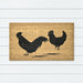 Roosters PVC Backed Coir Doormat 45x75cm, Door Mats, Ozark Home 