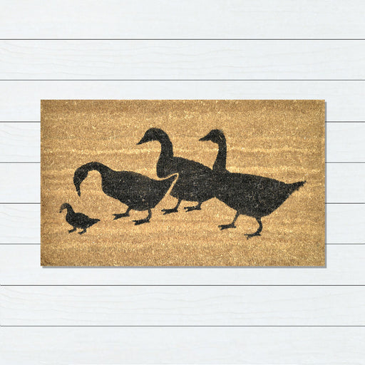 Ducks PVC Backed Coir Doormat 45x75cm, Door Mats, Ozark Home 